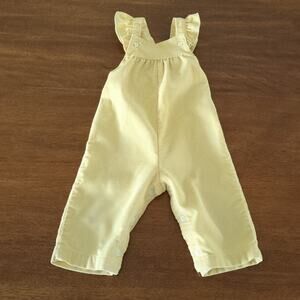 HealthTex Girls Vintage Bib corduroy overalls with ruffles made in usa size 18M